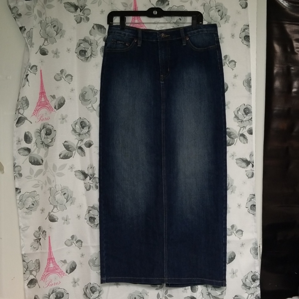 Maxi/ mid Blue jean Skirts